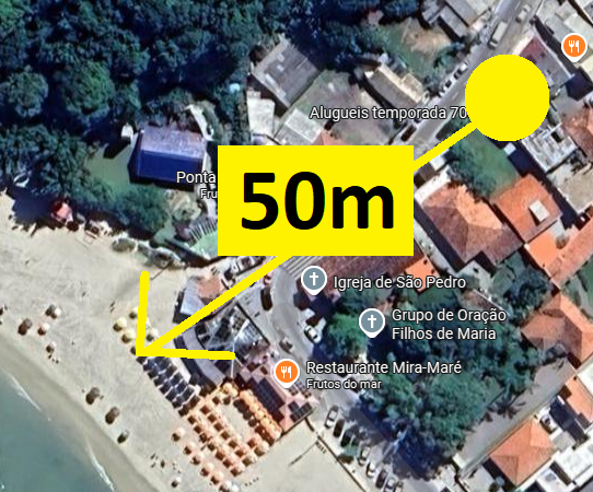 Vista aérea Edifício 7005 - Praia Ponta das Canas