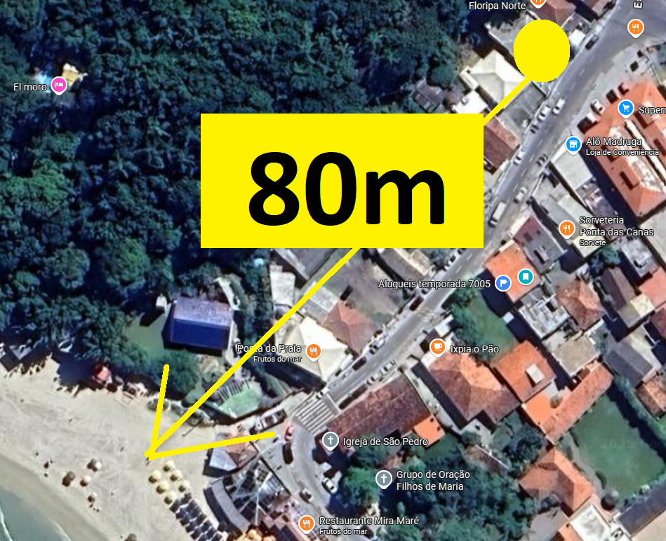 Vista aérea Edifício 6962 - Praia Ponta das Canas